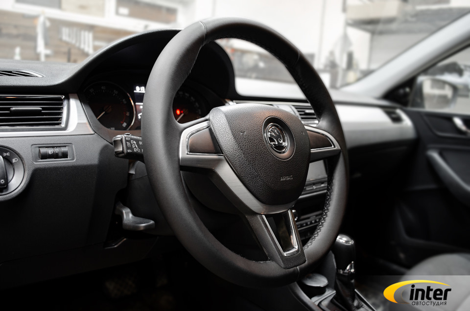 Оплётки для руля, АКПП и ручника Skoda Rapid. — AS-INTER на DRIVE2