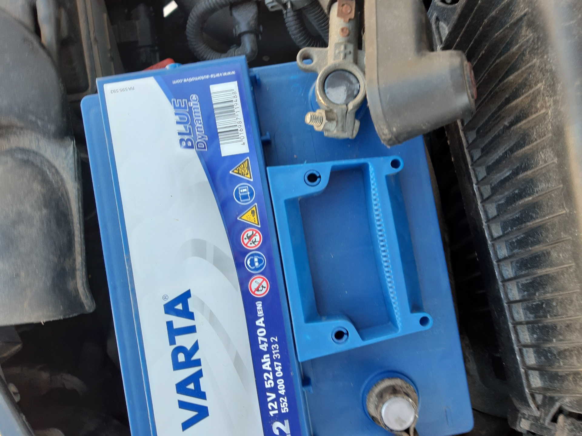 Аккумулятор не выдержал испытание морозом. — Hyundai Getz, 1,6 л, 2007 ...