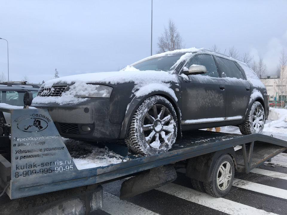 Вот так мы заехали в 2018 — маторЬ показал 🖕 — Audi Allroad (C5)
