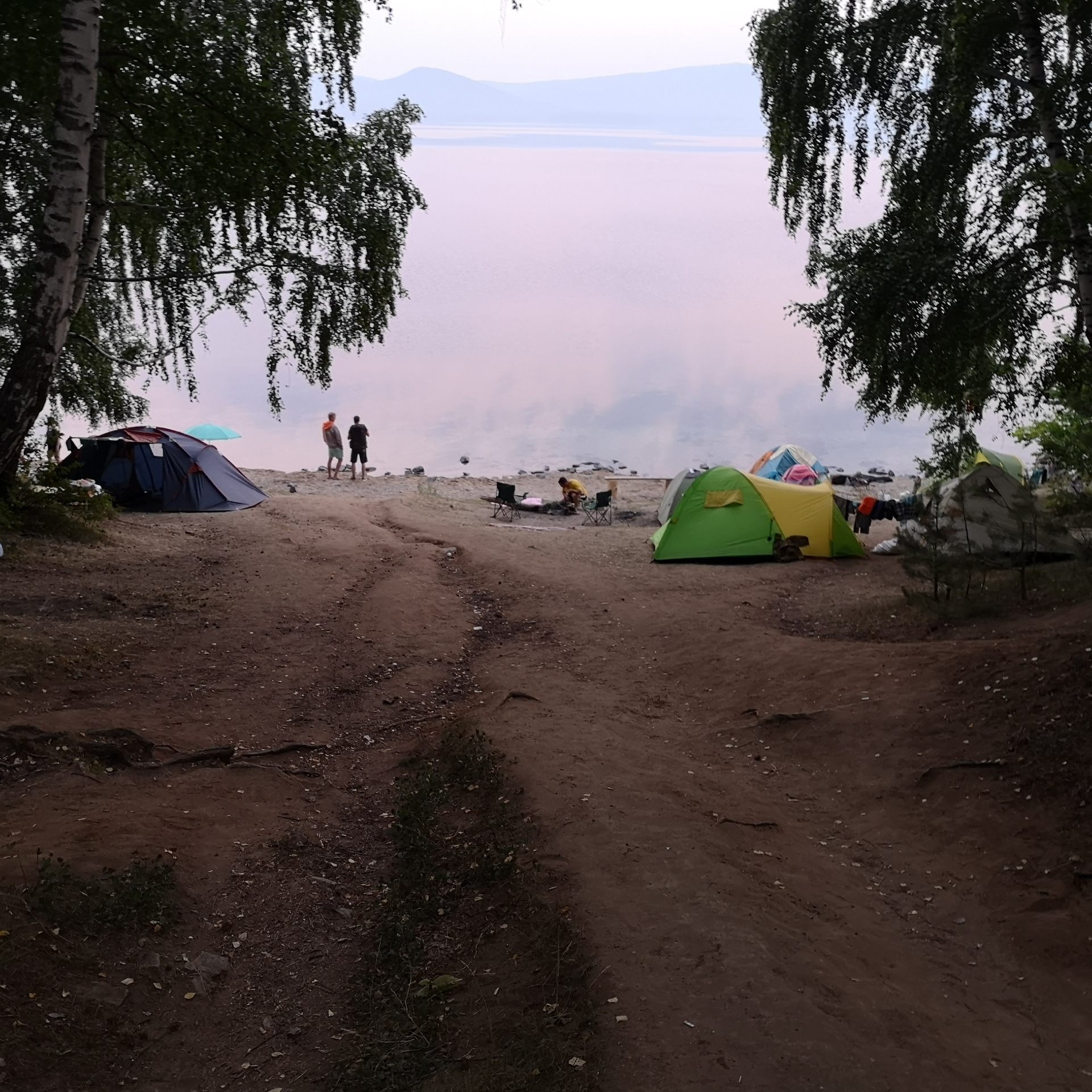 Тургояк с палатками 2021