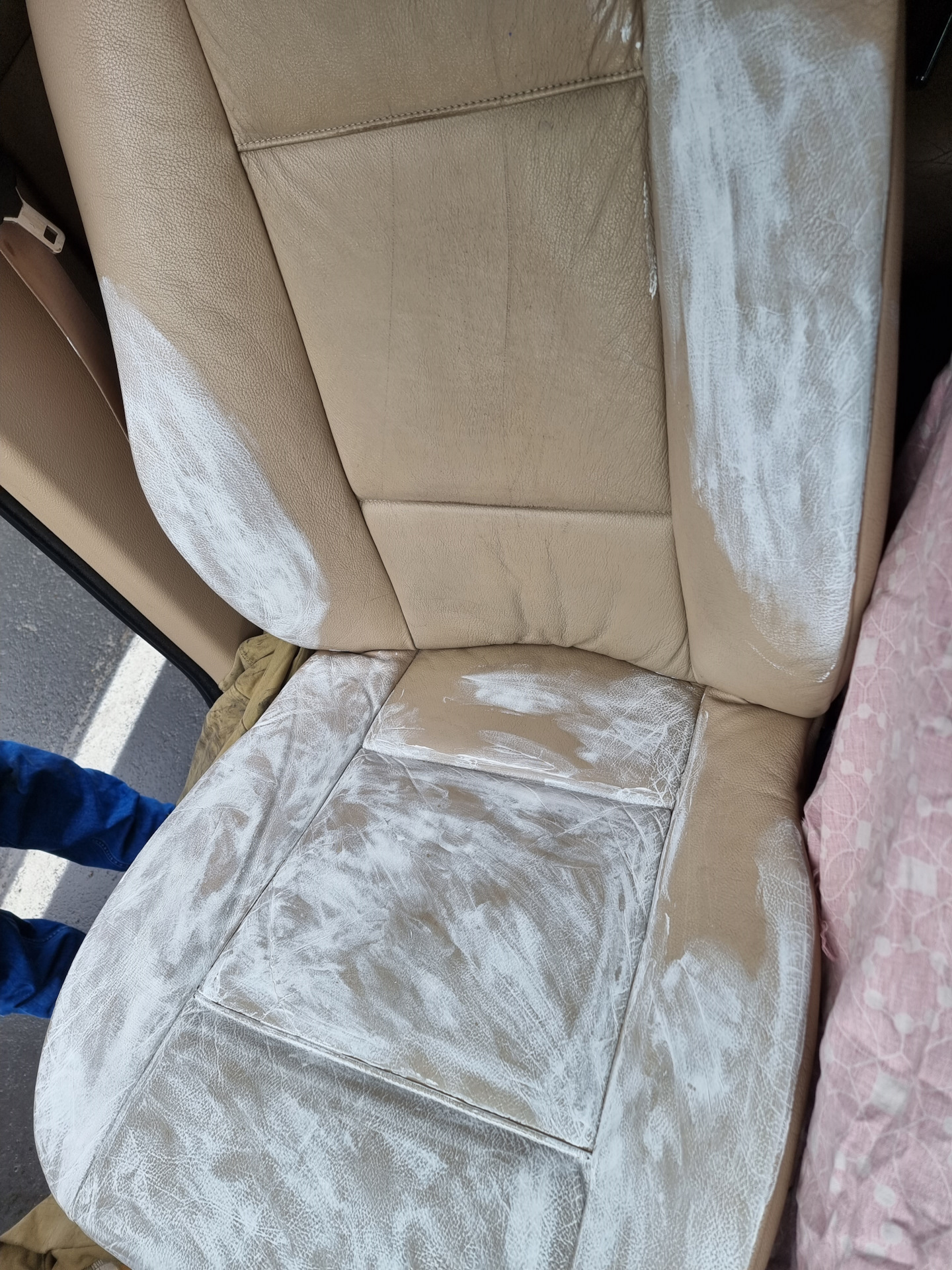 7️⃣7️⃣- Восстановление кожи на сиденьях — BMW X5 (E53), 3 л, 2002 года ...