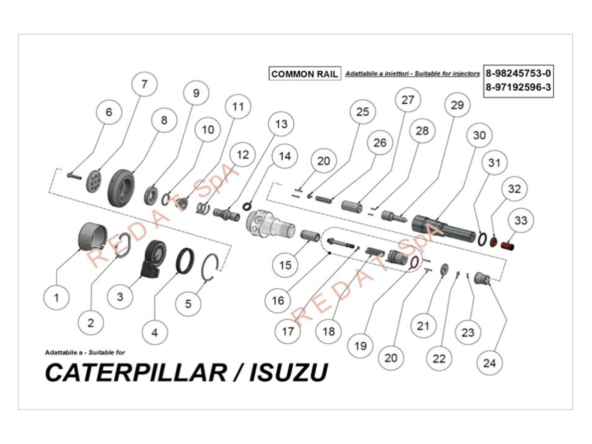 Форсунка 4JX1(Из оригинального каталога) — Isuzu Trooper (2G), 3 л ...