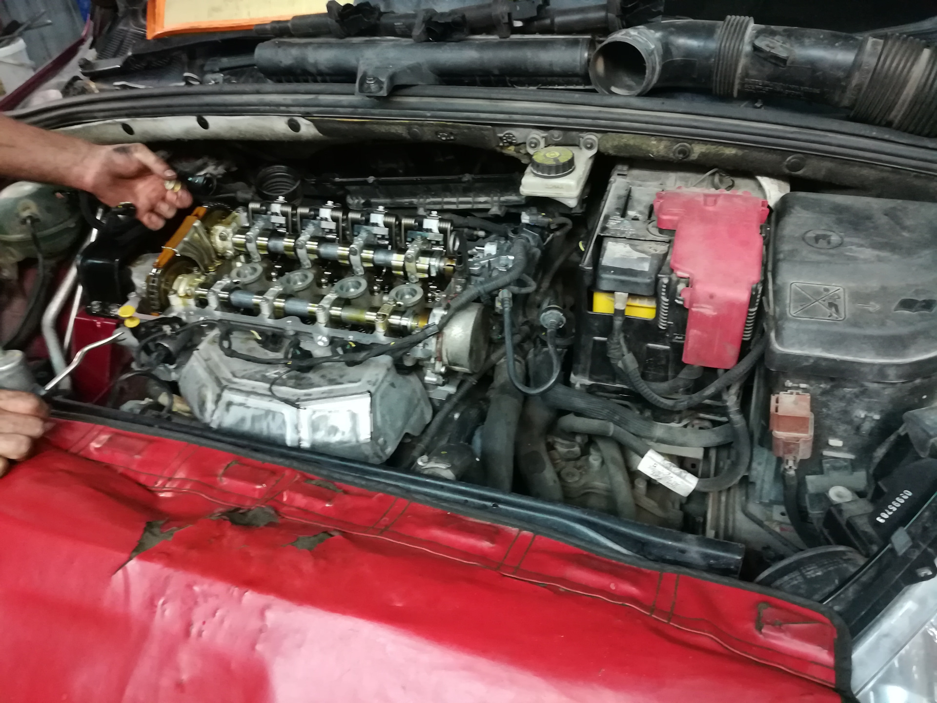 Установка ГБЦ часть 2 — Peugeot 308 SW (1G), 1,6 л, 2009 года ...