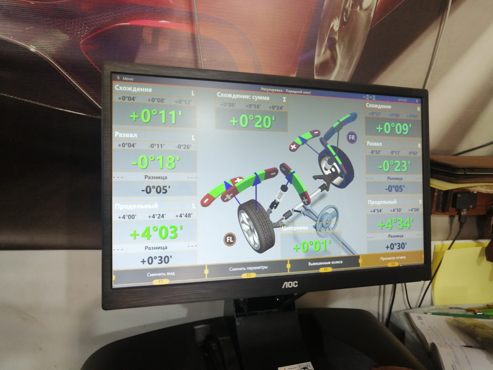 Развал-схождение — SsangYong Kyron, 2,3 л, 2013 года | плановое ТО | DRIVE2