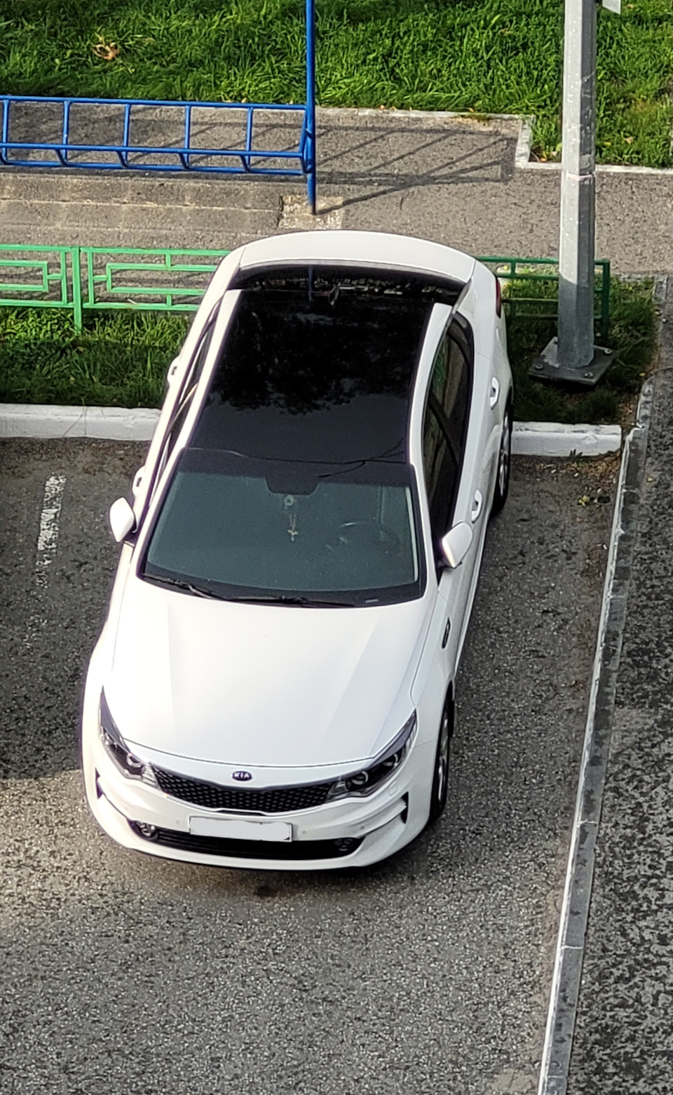 ✓7️⃣ Крыша в черный🖤 глянцевый гибрид🖤 — KIA Optima (4G), 2 л, 2018 года  | стайлинг | DRIVE2