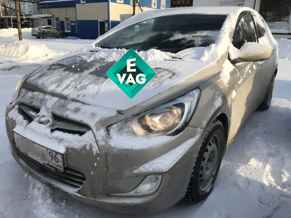 Hyundai Solaris 1.4 АКПП \"2011. Удаление катализатора физически ...