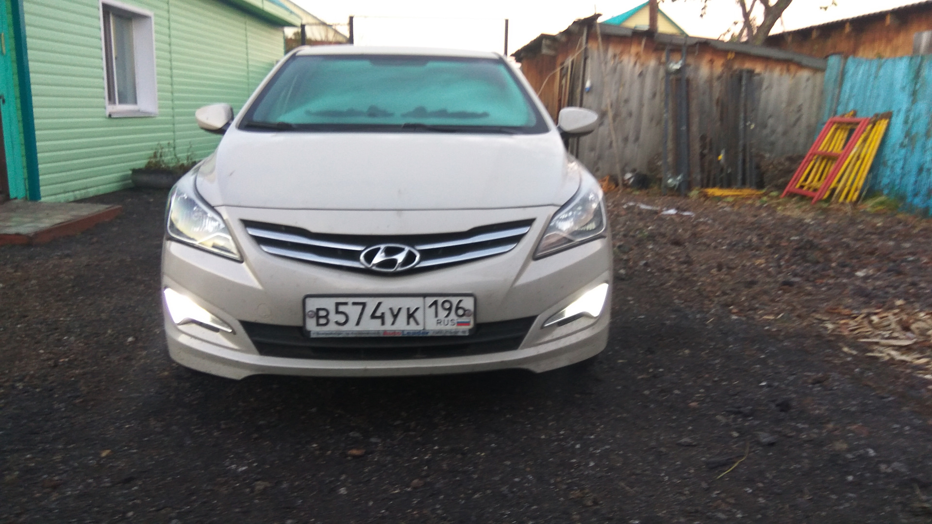 LED в ДХО — Hyundai Solaris, 1,6 л, 2015 года | стайлинг | DRIVE2
