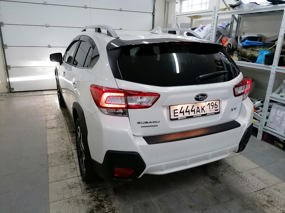 Как снять бампер субару леворг Накладка на задний бампер - оригинал USA - Subaru XV (2G), 2 л, 2019 года аксесс