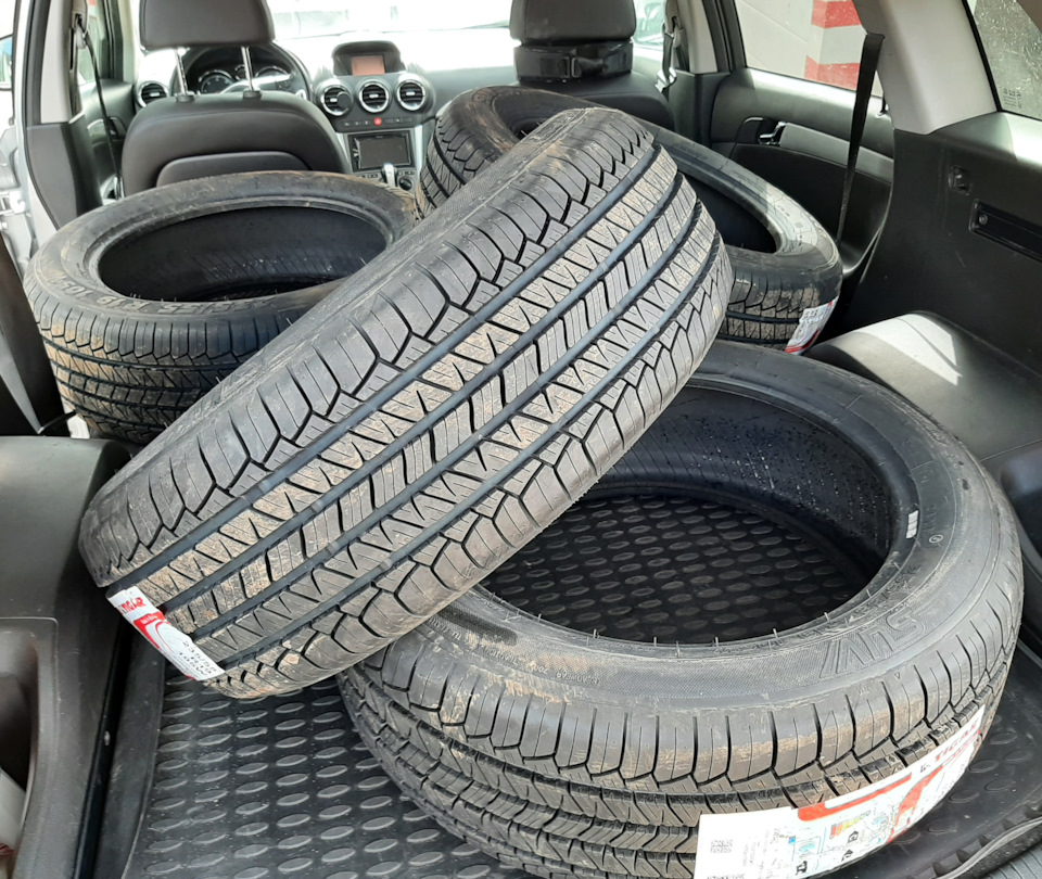 Летние шины 235/55 R19 — Opel Antara, 2,2 л, 2013 года | шины | DRIVE2