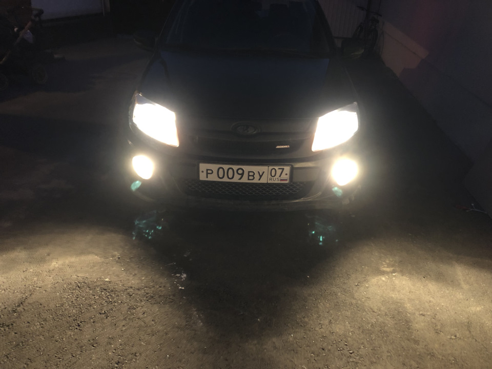 Полировка противотуманных фар и ещё по мелочи — Lada Granta Sport, 1,6 ...