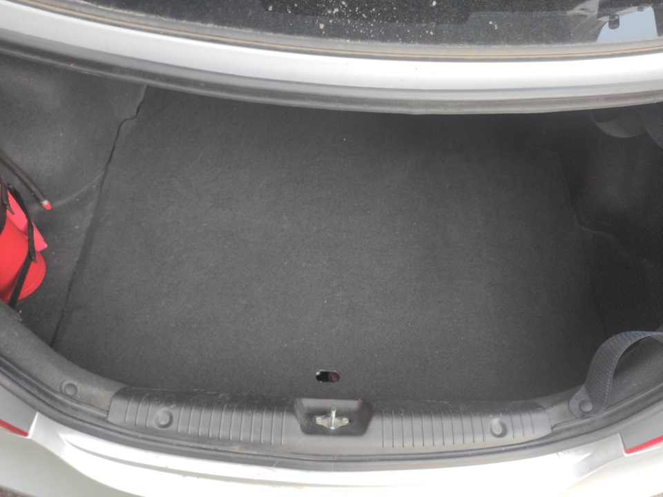 4#пол в багажник из фанеры своими руками# — Hyundai Solaris, 1,6 л ...