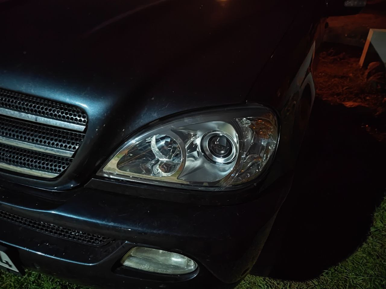 Установка Bi Led. Полировка фар + бронеплёнка — Mercedes-Benz M-Class ...