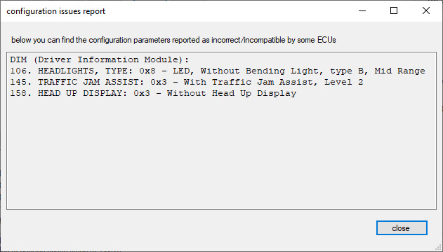 детализация проблем с конфигурацией — Volvo XC90 (2G)
