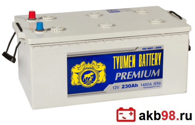 Аккумулятор " Тюмень Премиум" 230 Ач (TYUMEN BATTERY PREMIUM 230 Ah ...