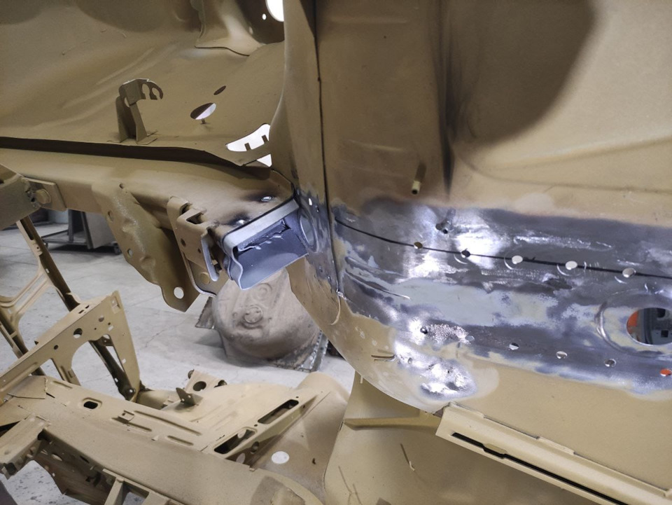 Замена лонжерона — BMW 5 series (E28), 2,5 л, 1984 года | кузовной ...