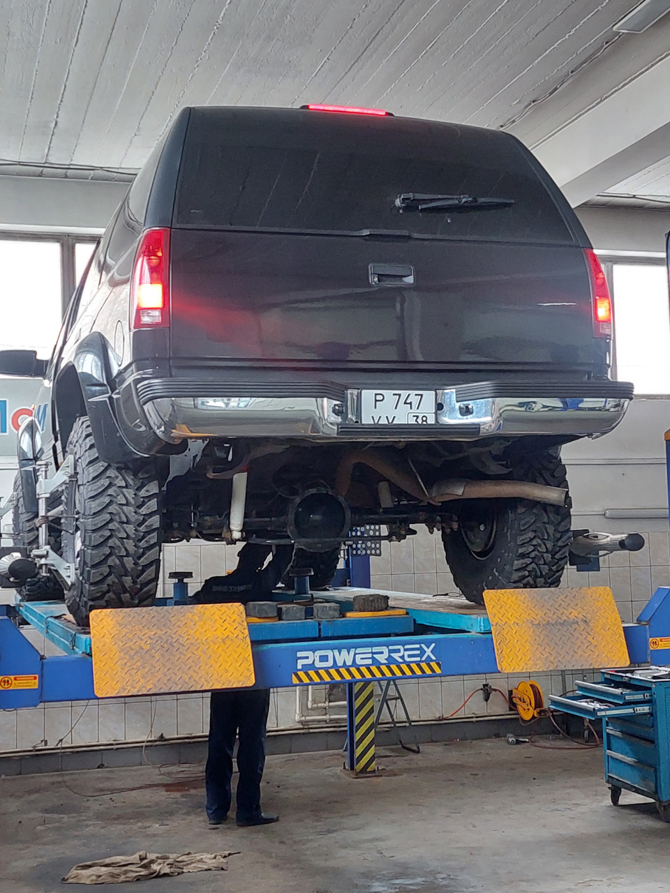 Сход развал после переноса шаровых и удаления заклодных — Chevrolet Tahoe  (GMT400), 5,7 л, 1997 года | визит на сервис | DRIVE2