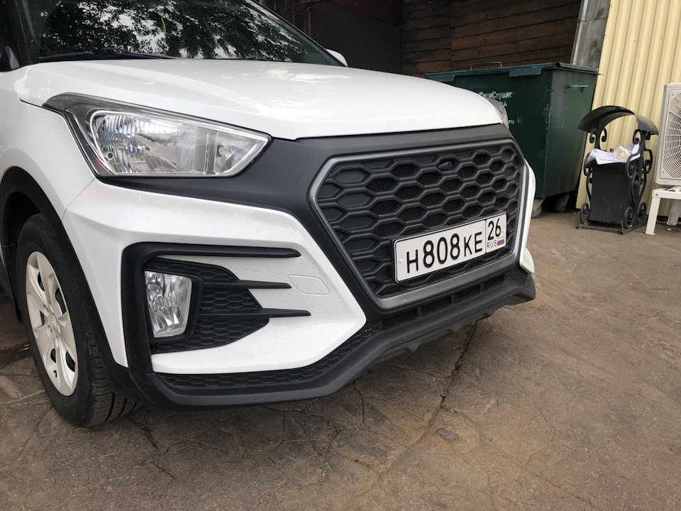 Tuning Hyundai Creta 1 generation (2015-2019) Atom Grey - Front Bumper Details -