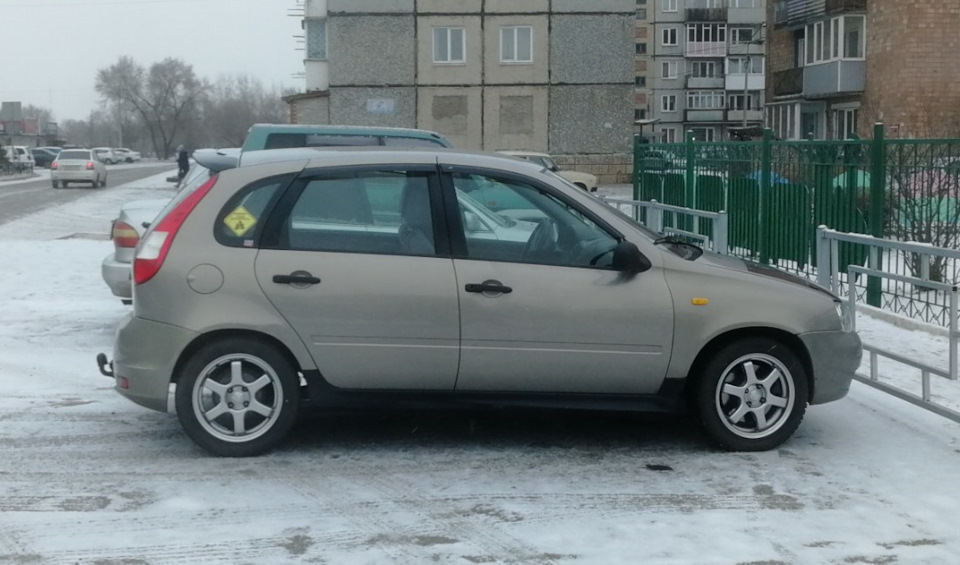 Пороги + заднее антикрыло. — Lada Калина Хэтчбек (1G), 1,6 л, 2007 года ...
