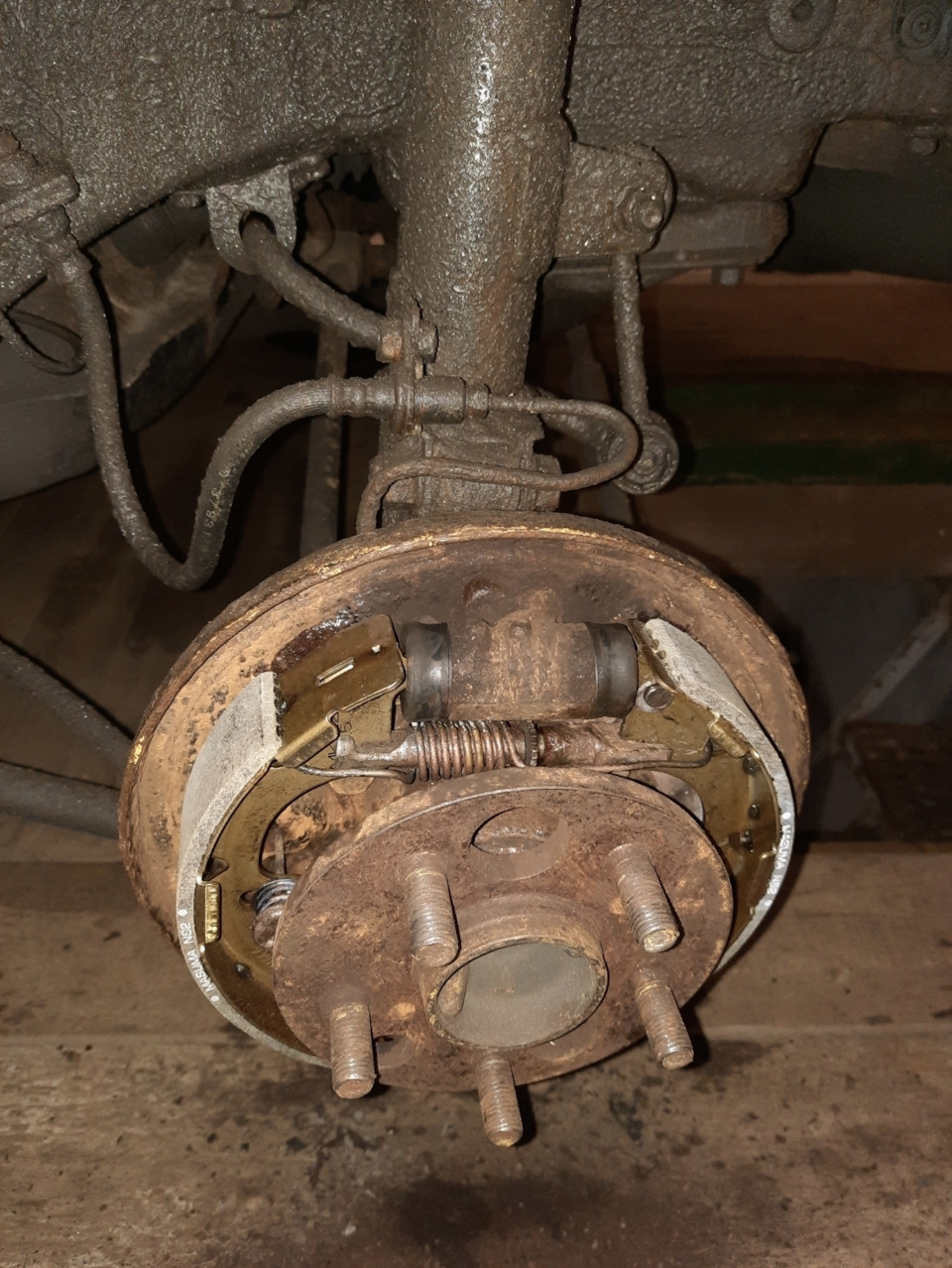 Задние тормоза и ручник — Toyota Corona (T190), 1,8 л, 1993 года ...