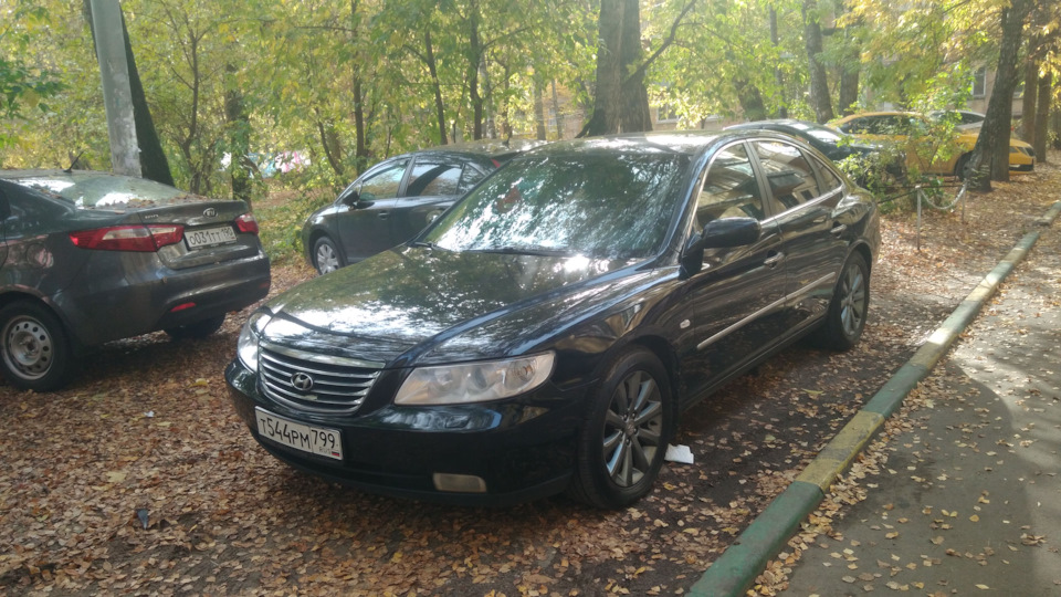 Hyundai Grandeur (TG) 3.3 бензиновый 2008 | 3.3 V6 черный на DRIVE2