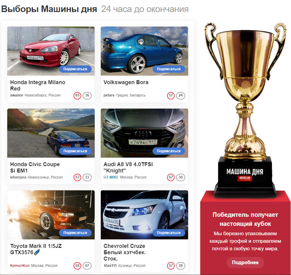 Выборы машины дня 20.05.2023 — Honda Integra (DC5), 2 л, 2003 года |  рейтинг и продвижение | DRIVE2