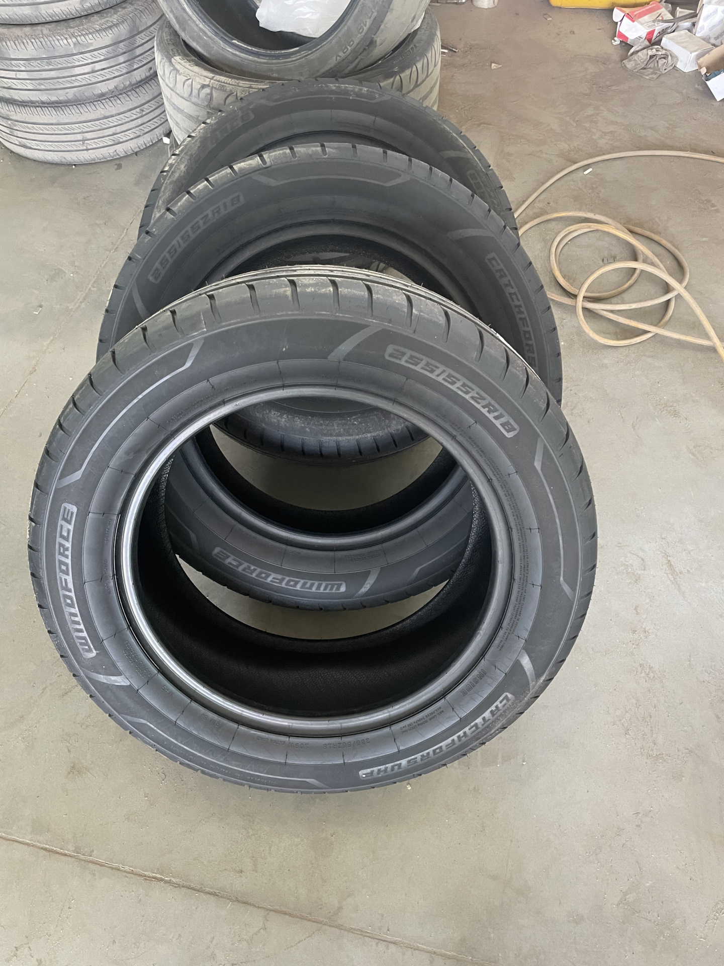 Летняя резина Windforce — Volkswagen Touareg (1G), 3 л, 2007 года ...
