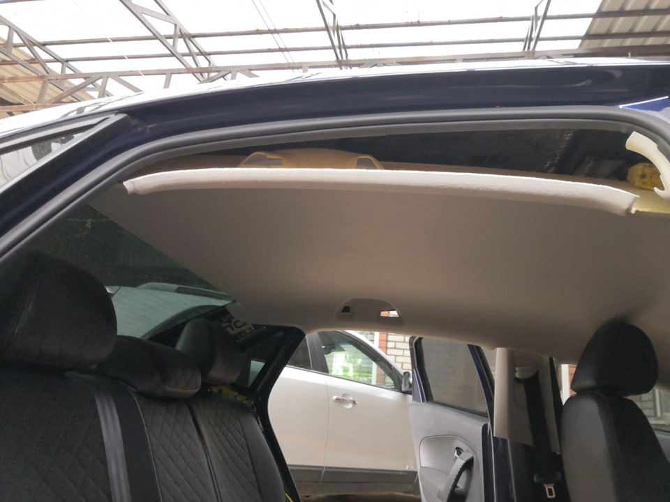 Как снять потолок фольксваген поло Шумоизоляция крыши vw polo sedan - Volkswagen Polo Sedan, 1,6 л, 2013 года автоз