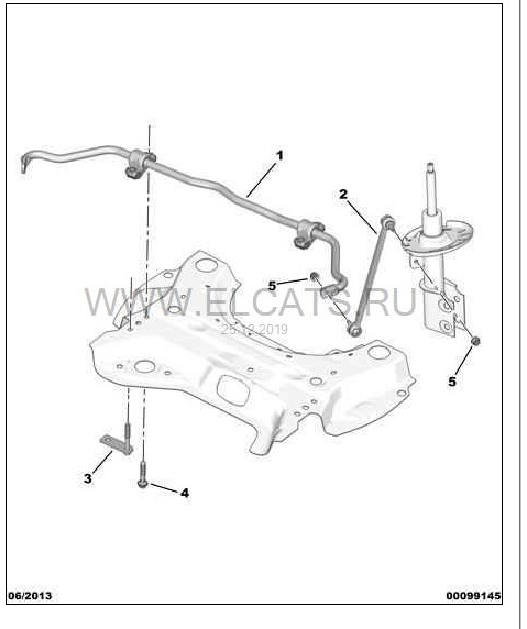 Стойки стабилизатора пежо 107 схема
