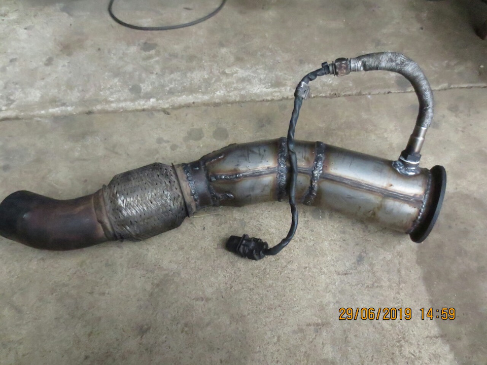 Даунпайп своими руками для м57 — BMW X5 (E70), 3 л, 2008 года | своими ...