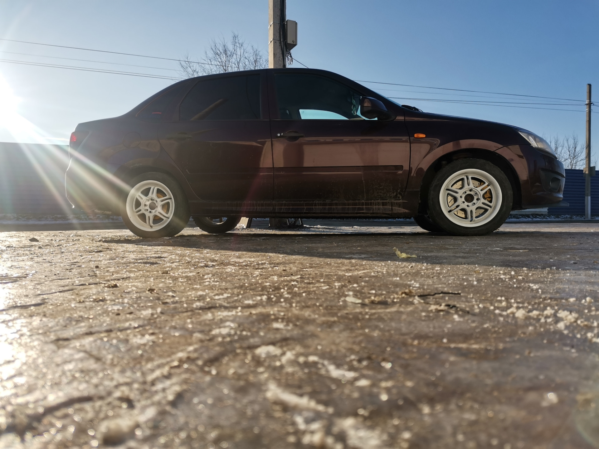 Спонтанно переобулся — Lada Гранта, 1,6 л, 2014 года | колёсные диски ...