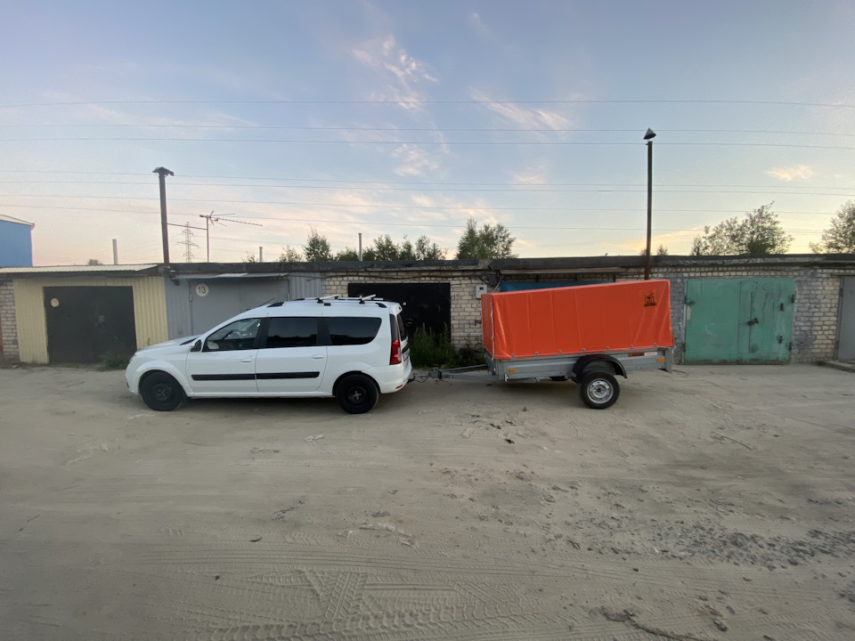 Обновил тент. Прицеп в строю. — Lada Ларгус, 1,6 л, 2021 года ...
