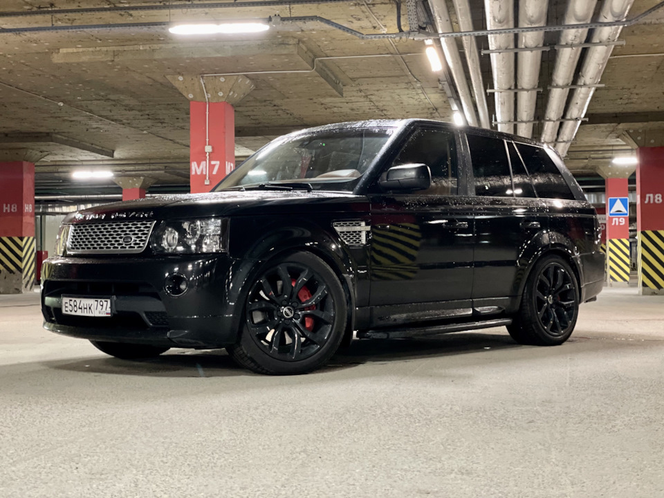 Range Rover Sport зимний дрифт