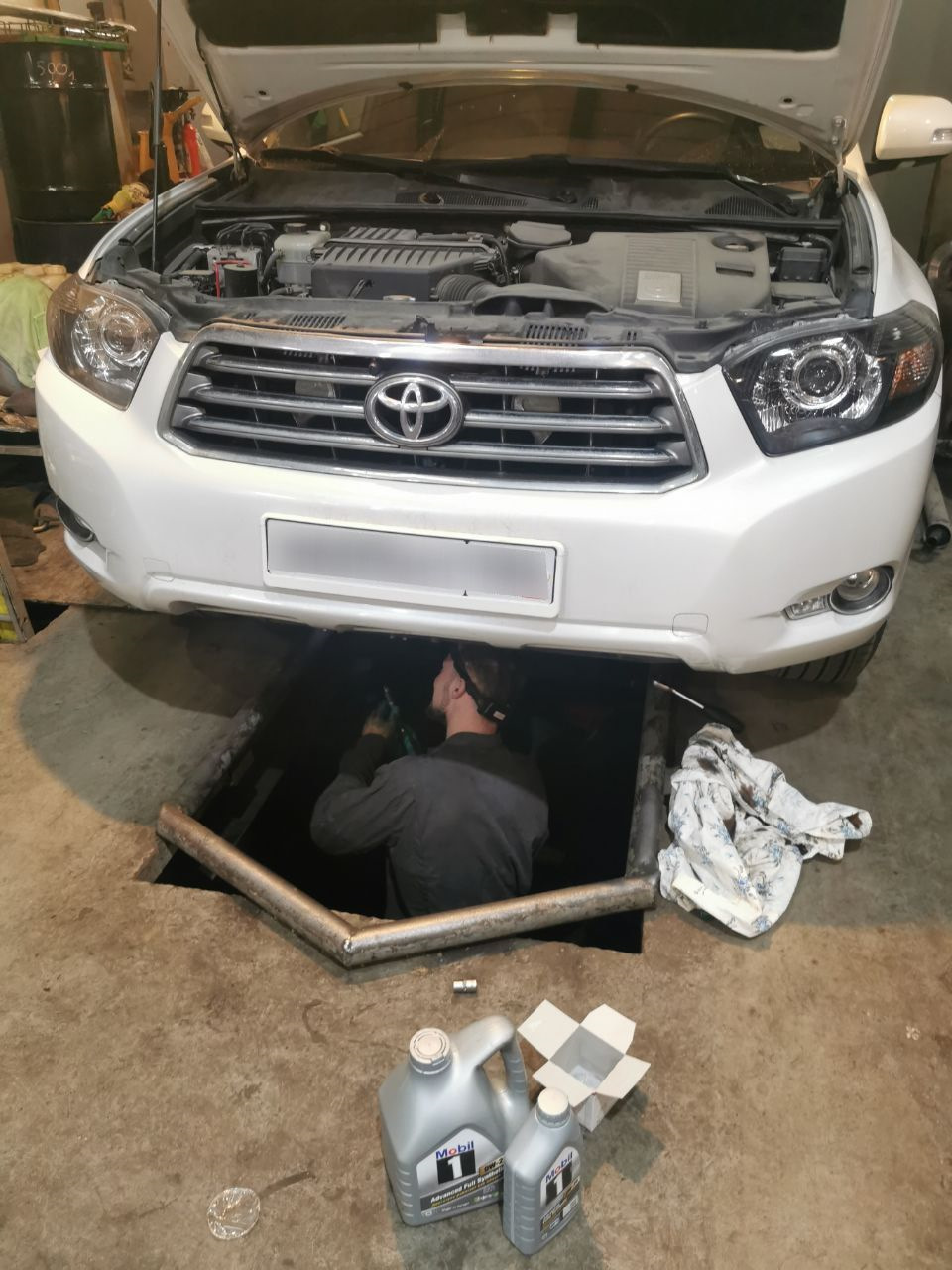 Замена масла, перешел на Mobil 0-20 — Toyota Highlander Hybrid (2G), 3 ...