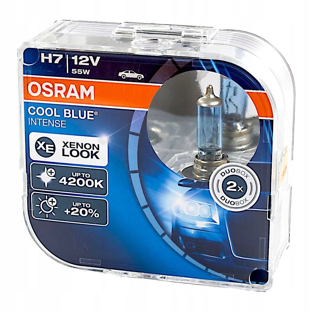 Лампы cool blue. Osram h4 Xenon look. Лампы Осрам h4 4200. Лампы Осрам кул Блю н7. Лампа Osram cool Blue intense h7.