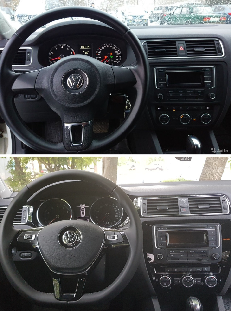 сверху до, снизу после — Volkswagen Jetta VI