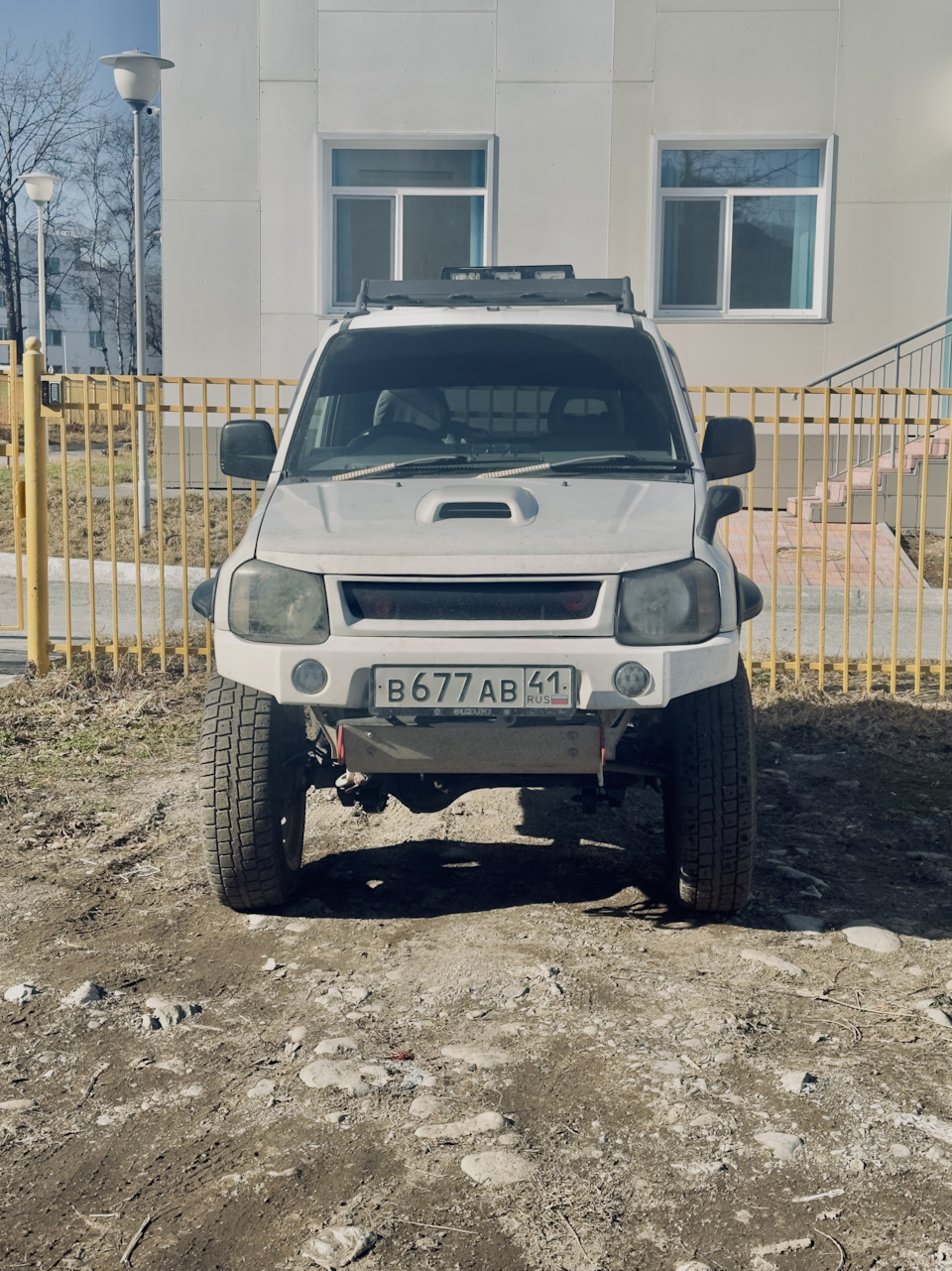 Лифт +4, 32 колеса, демпфер — Suzuki Jimny, 0,7 л, 2000 года | тюнинг |  DRIVE2