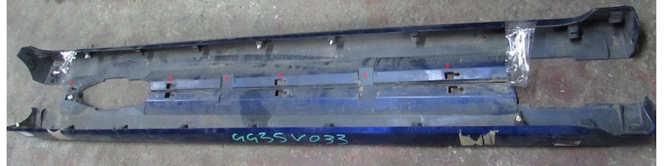 Крепления накладки нижние. — Mazda 6 (1G) GG