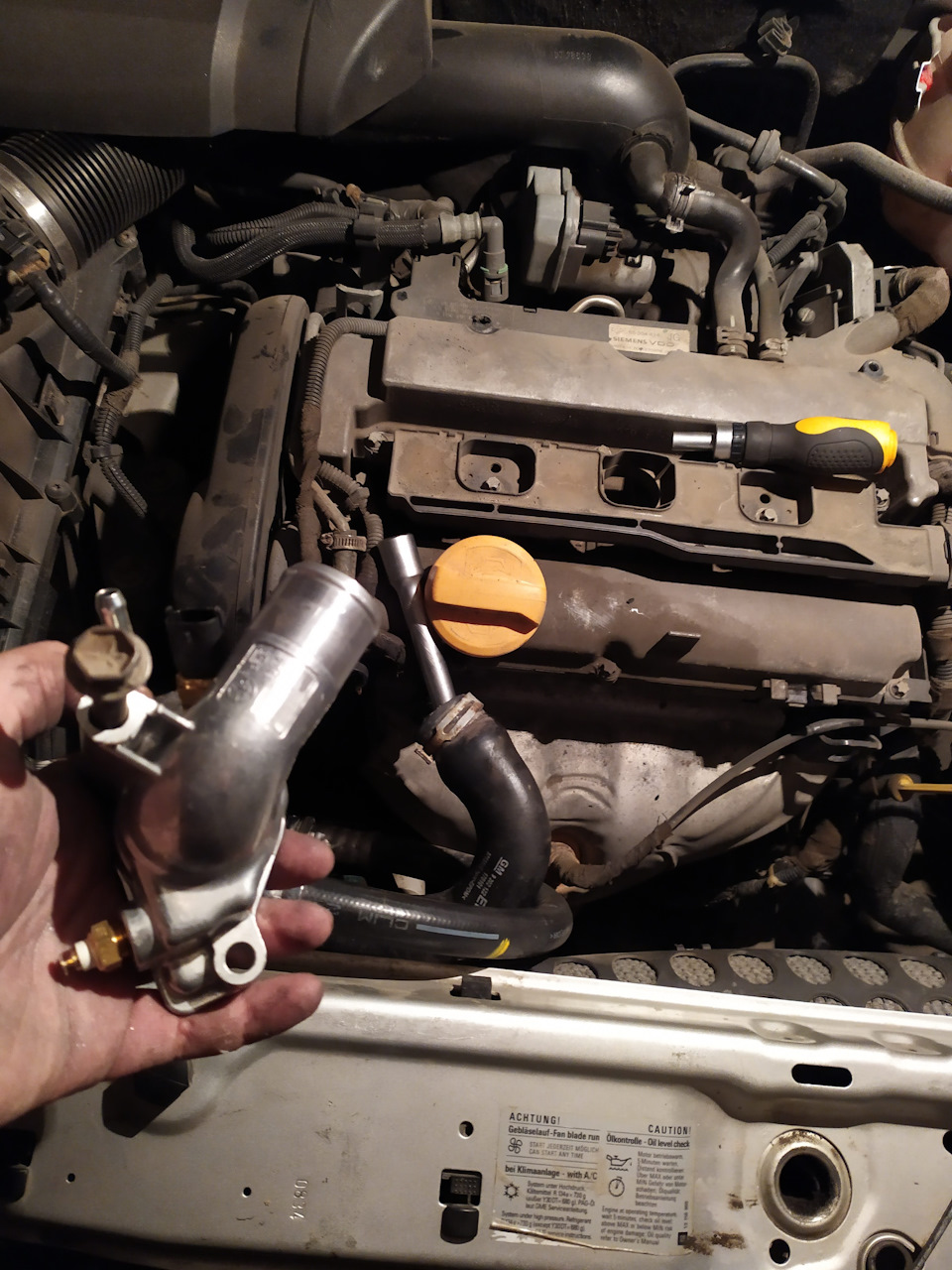 Замена термостата — Opel Vectra C, 1,8 л, 2004 года | плановое ТО | DRIVE2