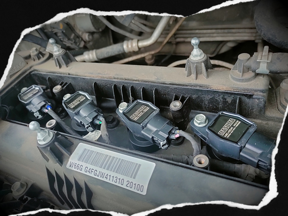 Новые свечи зажигания и катушки на месте. — KIA Rio X-Line