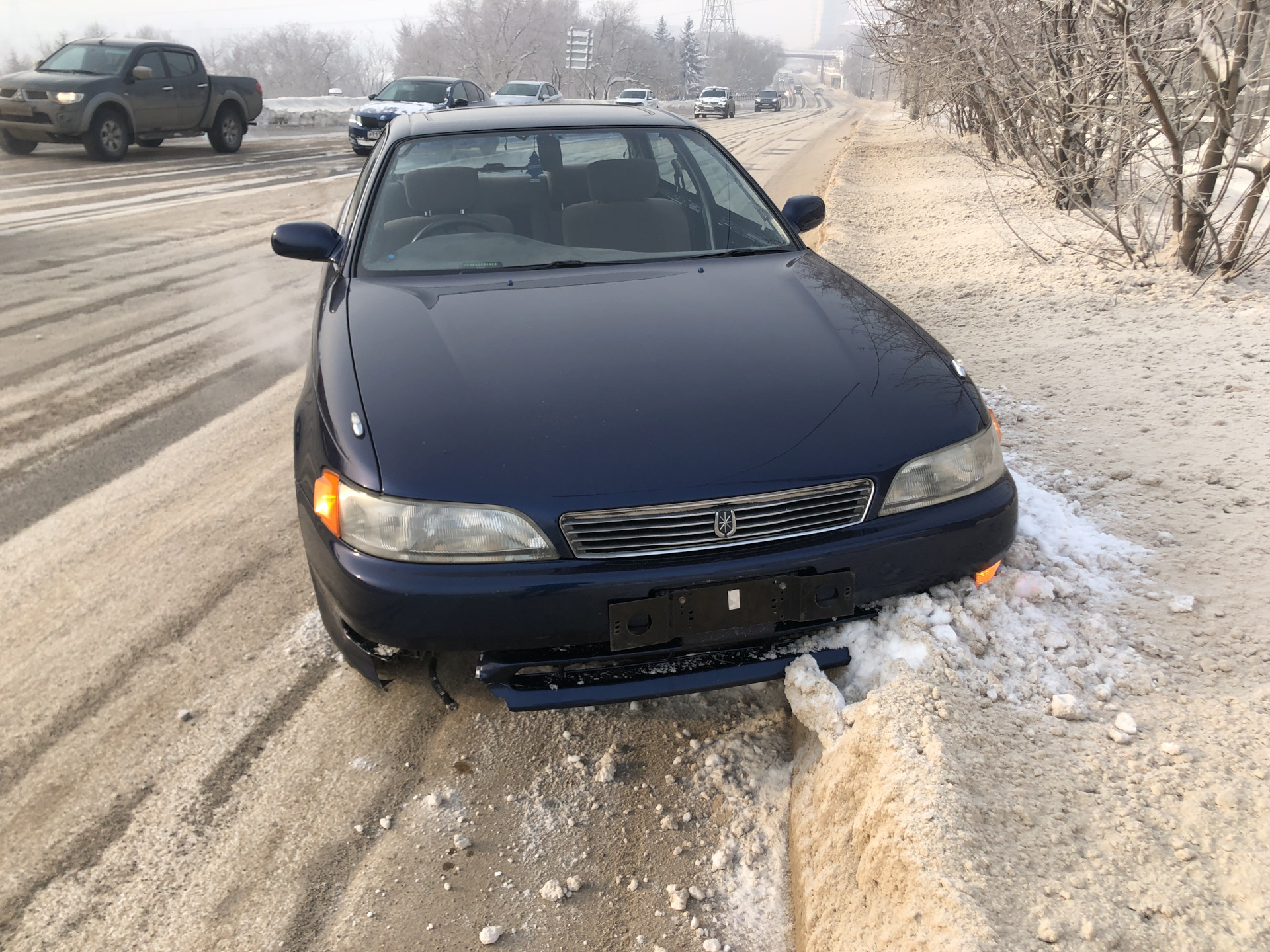 С юбилеем! — Toyota Mark II (90), 3 л, 1993 года | ДТП | DRIVE2