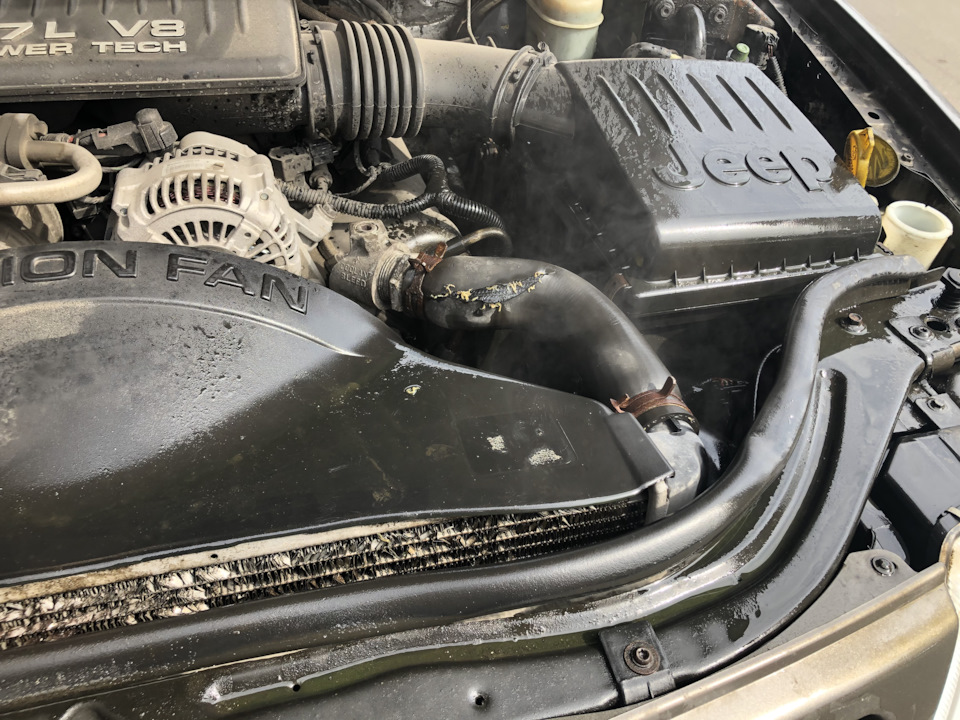 Лопнул верхний патрубок радиатора — Jeep Grand Cherokee (WJ), 4,7 л ...