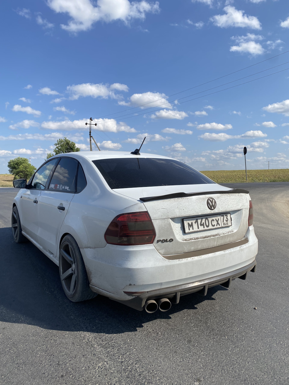 Выхлоп — Volkswagen Polo Sedan, 1,6 л, 2019 года | тюнинг | DRIVE2