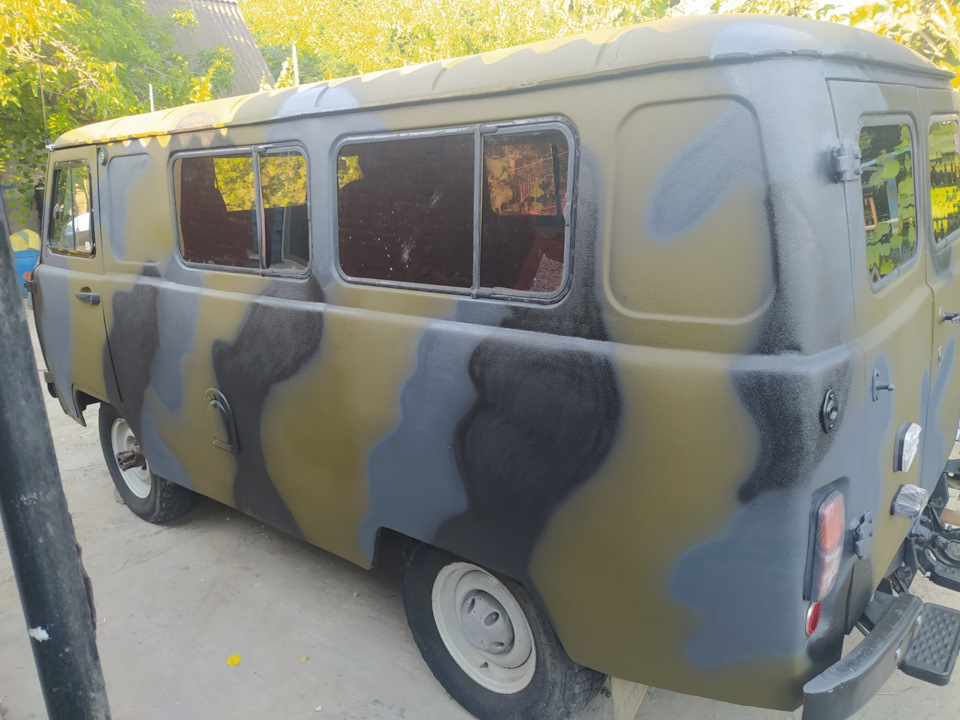 Дурная голова рукам покоя не даёт (камуфляж) — УАЗ 3962, 2,4 л, 1995 ...