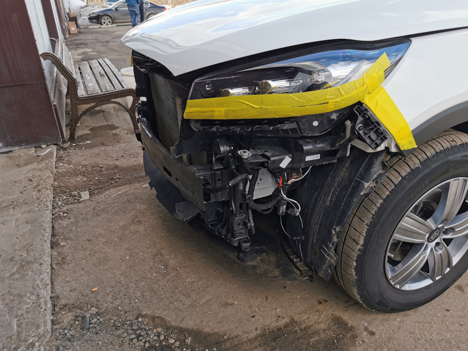 Защита радиатора. Сеточки. — KIA Sorento (3G), 2,2 л, 2020 года ...