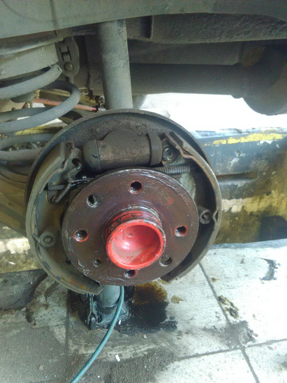 Проточка задних барабанов. — Daewoo Lanos, 1,6 л, 2008 года | своими ...