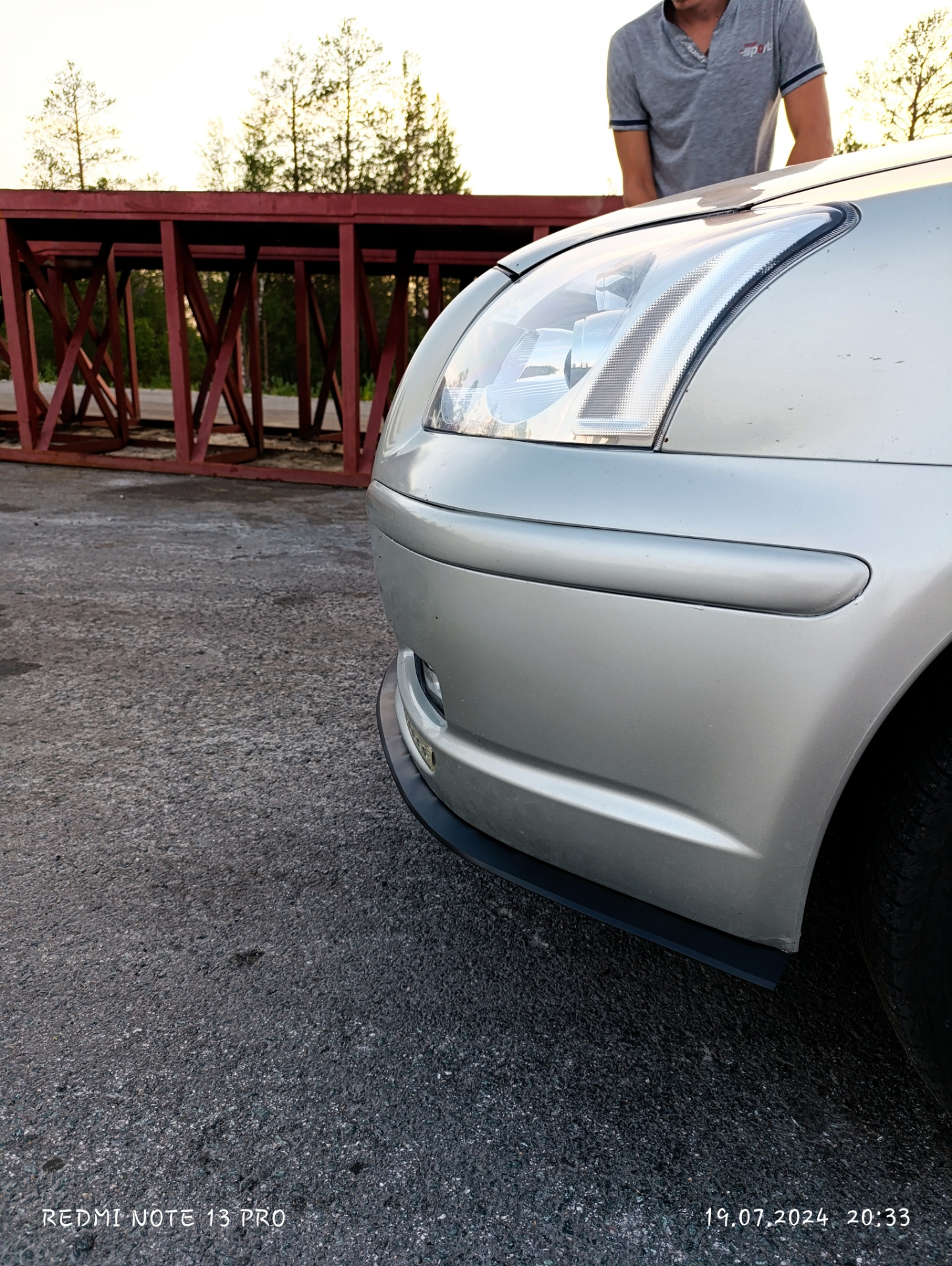 √4️⃣🟢Нижняя губа на бампере — Toyota Avensis II, 1,8 л, 2005 года ...