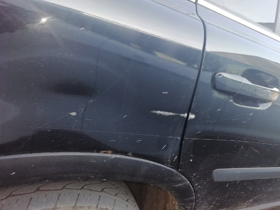 подкрашивание сколов аэрографом — Volvo XC90 (1G), 2,5 л, 2006 года ...