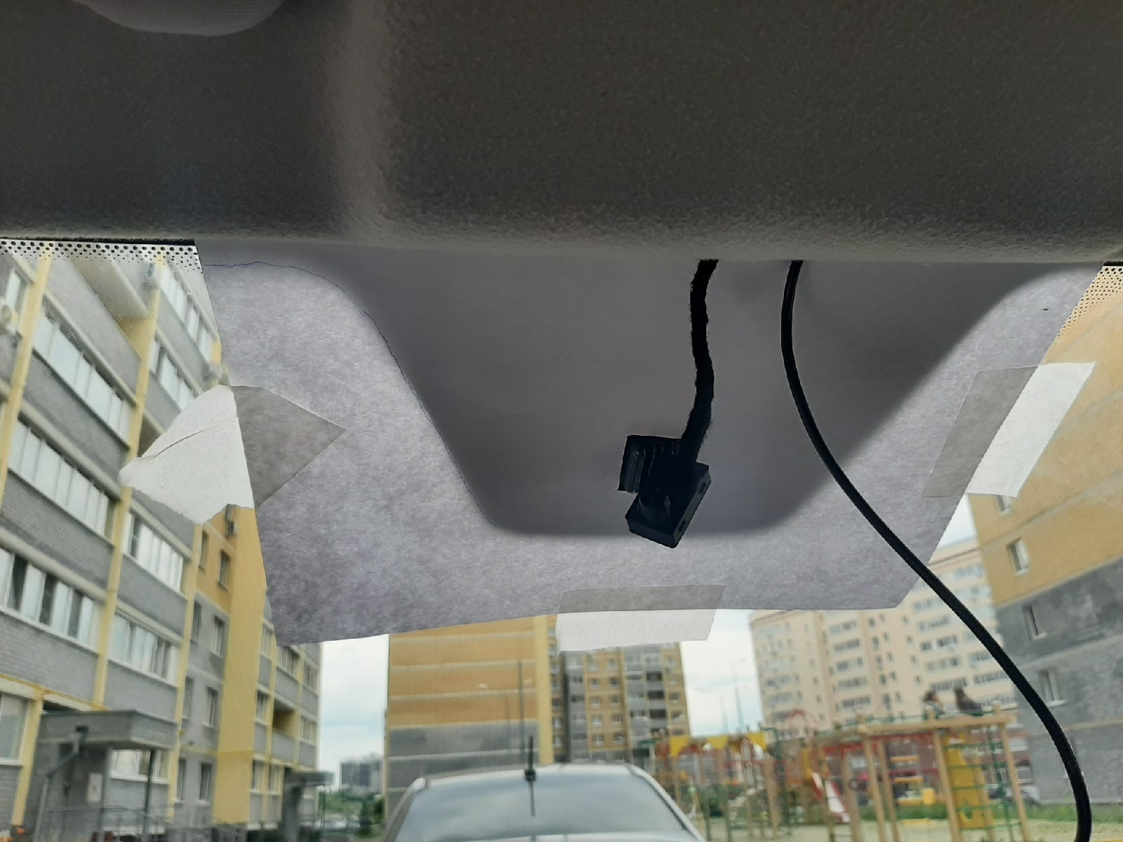 Установка салонного зеркала от "ЛЮКСА" — Lada Vesta SW Cross (1G), 1,6 ...