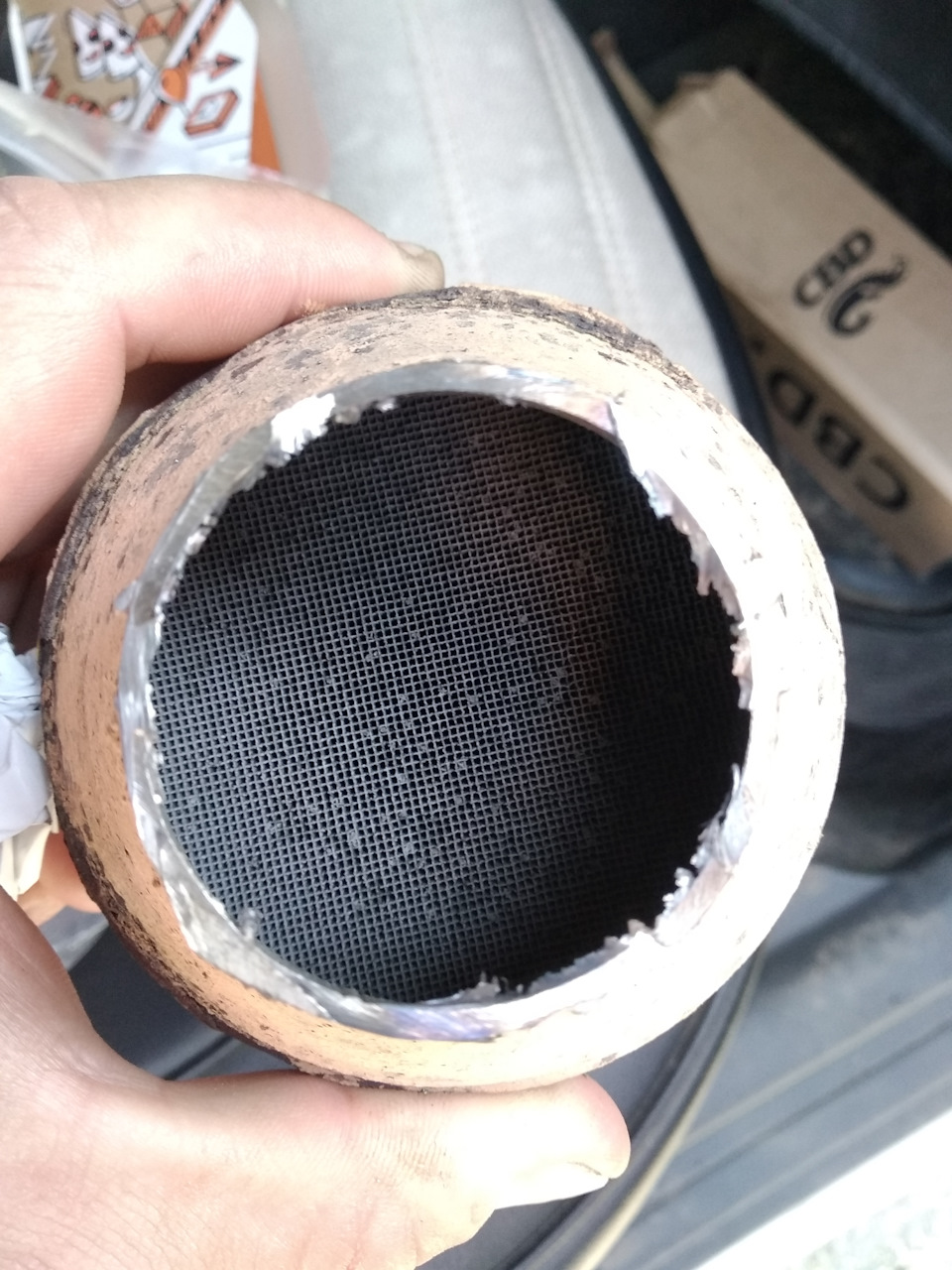 Замена катализатора (верхнего) — Toyota Corolla (120), 1,5 л, 2003 года ...