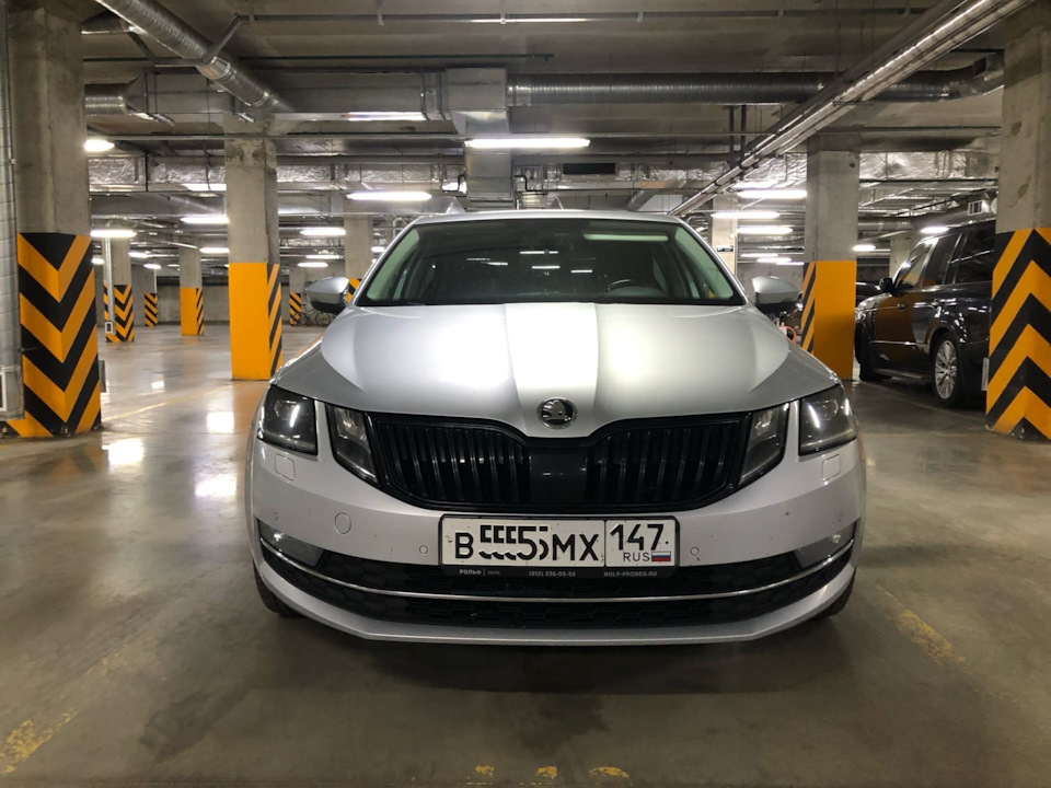Черные решетки или антихром — Skoda Octavia A7 Mk3, 1,8 л, 2017 года ...